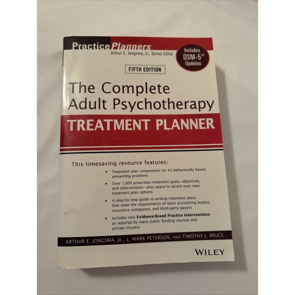 The Complete Adult Psychotherapy Treatment Planner 5th Ed DSM-5 Updates Wiley - Picture 1 of 6